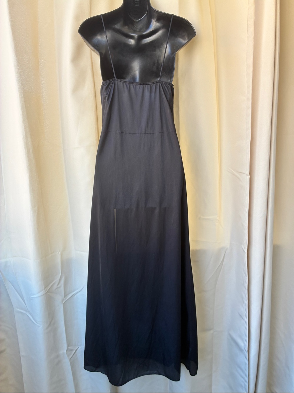 Vintage Wondermaid High Slit Maxi Slip Dress Nightgown - Picture 4 of 10